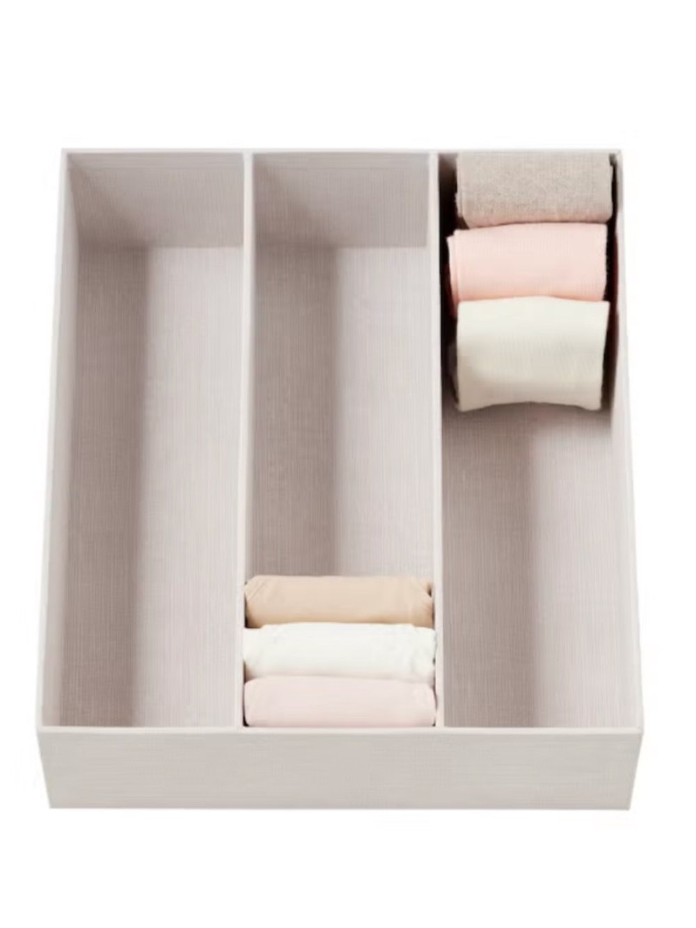 The Container Store Calm Hikidashi 3 Section Organizer